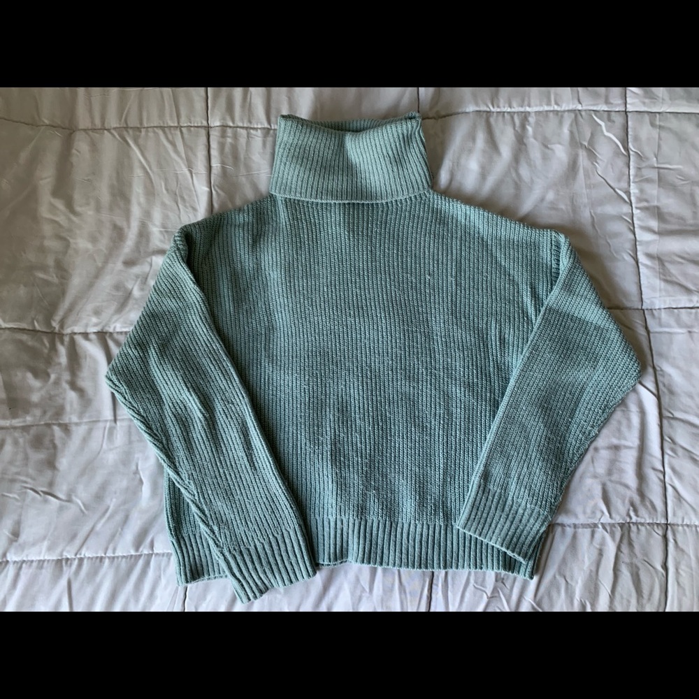 Teal Forever 21 Turtleneck